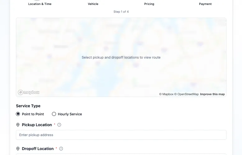 SmokyRush Transportation Calculator Interface