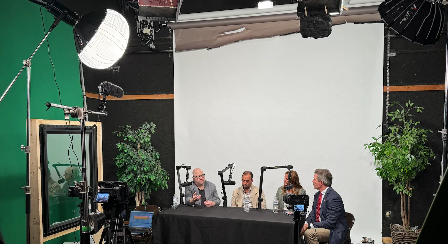 In-studio shoot for JanPro