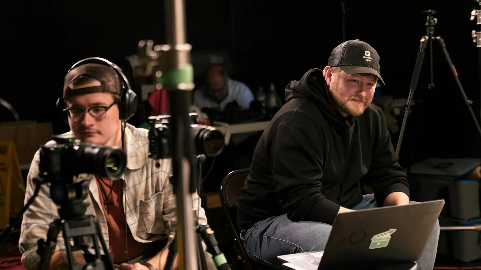 Prepping before a take